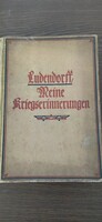 Erich Ludendorff - meine kriegserinnerungen 1914-1918 book