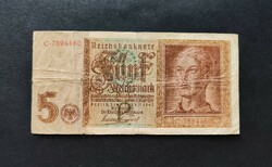 Germany 5 reichsmark / mark 1942, vg+