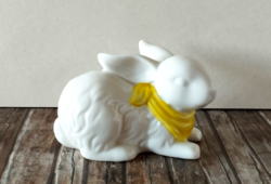 SZÉPSÉGES NAGY FEHÉR PORCELÁN NYUSZI FIGURA,NIPP