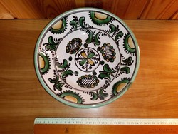 Wall ceramic decorative plate folk painted retro bowl decorative plate bowl