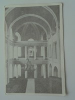 D200771 - Képeslap  Kunhegyes  a 100 éves református templom belseje 1928-ban