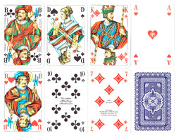 85. Francia sorozetjelű skat kártya berlini kártyakép ASS 1985 körül 32 lap