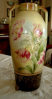 Antique Austrian Art Nouveau faience vase - 28 cm - art&decoration