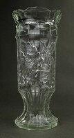 1M277 old holly decorative glass vase 20.5 Cm