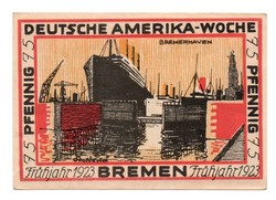75 Pfennig 1923 emergency money Germany