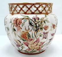 Zsolnay large orchid pot (zal-r81468)