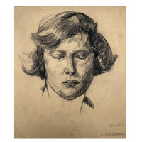 Emil Kelemen : female portrait f00382
