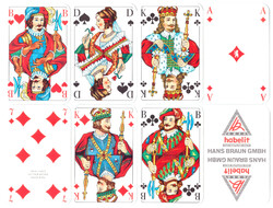 62. Francia sorozetjelű skat kártya berlini kártyakép Berliner Spielkarten 1975 körül 32 lap