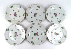 1M253 set of 6 Herend cake plates with old Eton pattern