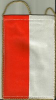 Table flag = monaco (textile, 14.5 x 23.5 cm, double-sided)
