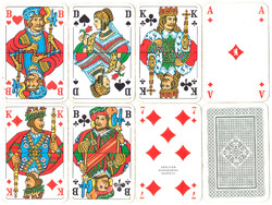 58. Francia sorozetjelű skat kártya berlini kártyakép Berliner Spielkarten 1975 körül 32 lap