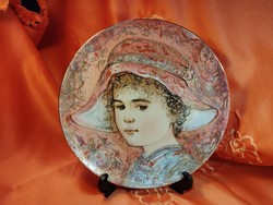 Villeroy & Boch , festmény porcelán tányéron, Edna Hibel