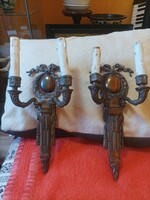 A pair of Empire wall arms made of bronze, in perfect condition
