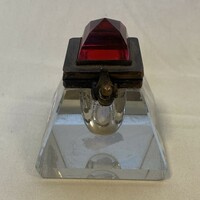 Antique glass inkwell