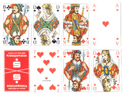 111. Francia sorozetjelű skat kártya berlini kártyakép Carta Mundi 2000 körül 32 lap