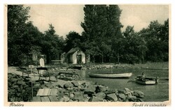 Alsóörs, Alsóörs spa and boathouse postcard 1928