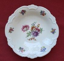 Cambridge Ivory angol porcelán tányér mélytányér tálaló tál virág mintával