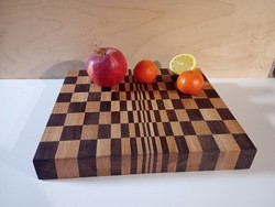 Handmade thick cutting board made of hard wood