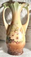 English majolica vase with handles - art&decoration