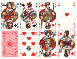 133. Francia sorozetjelű skat kártya berlini kártyakép Trumpf 1940 körül 32 lap