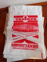 Vintage BOROSTYÁNKŐ ÁRUHÁZ SZOMBATHELY VASIKER műanyag táska - beváráslótáska origi