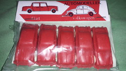 Retro traffic goods Hungarian small industry molded plastic small cars unopened original package rare collectors 8
