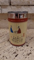 Old Chinese tea tin box in good condition
