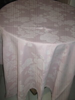 Csodaszép vintage rózsaszín virágos damaszt terítő﻿