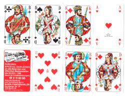 99. Francia sorozetjelű skat kártya berlini kártyakép Coeur 1984 32 lap