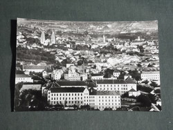 Képeslap, Pécs, városi látkép, madártávlatból