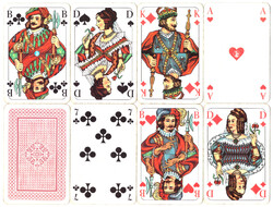 127. Francia sorozetjelű skat kártya berlini kártyakép Pelikan 1980 körül 32 lap