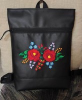 Embroidered backpack