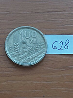 Spain 100 pesetas 1995 fao, aluminum bronze, i. King John Charles 628