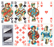 139. Francia sorozetjelű senior skat kártya berlini kártyakép ASS 1990 körül 32 lap