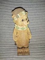 Squealing teddy bear figure, 21 high (a5)