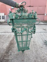 Huge wrought iron lantern, candelabra, wall lamp, lantern