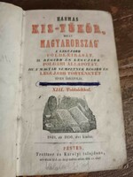 Antik könyv, "Hármas kis-tűkör, melly a magyar királyi birodalomnak..." autográf bejegyzésekkel