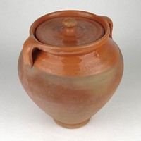 1Q616 flawless earthenware pot with lid 21 cm