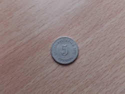 Germany 5 pfennig 1875 j