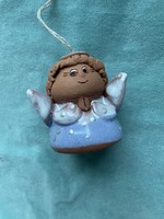Handcrafted ceramic angel bell