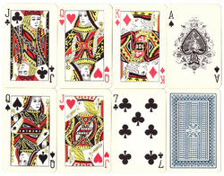 147. Francia sorozetjelű skat kártya nemzetközi kártyakép Kína 1990 körül 32 lap