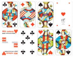 153. Preference francia kártya Nagykoronás bécsi kártyakép Piatnik 2008 32 lap