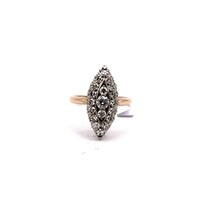 4495. Art Deco Gyűrű Gyémántokkal