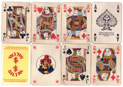 161. French card modiano Trieste international card picture 49 cards + 2 jokers around 1975