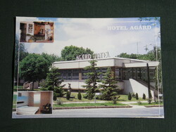 Postcard, Lake of Venice, Agárd, Agárd Hotel, view detail