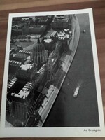 Budapest, aerial photo, the country house, sheet size: 16 cm x 11.5 cm