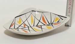 Kőbánya leaf pattern porcelain bowl (2932)