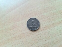 Németország 5 Pfennig 1918