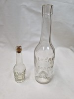 Small and large Virtue diana salted wine bottles, in good condition.
