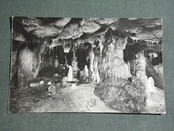 Postcard, aggtelek jósvafő, baradla stalactite cave, long tour route section